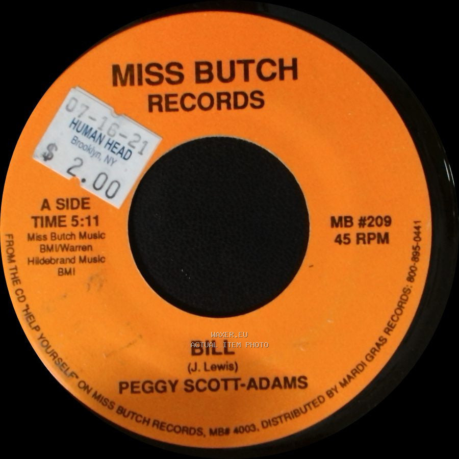 Peggy Scott-Adams - Bill / Help Yourself side A