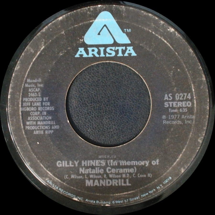 Mandrill - Funky Monkey / Gilly Hines (In Memory Of Natalie Cerame) side B