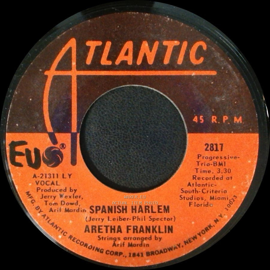 Aretha Franklin - Lean On Me / Spanish Harlem side B