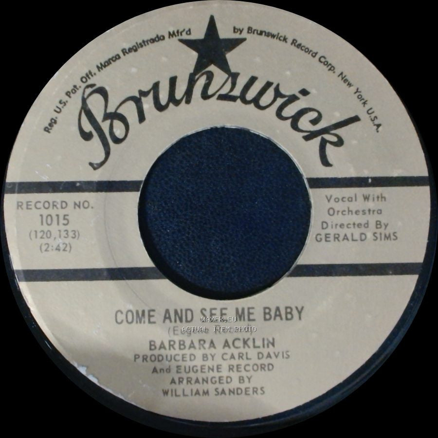 Barbara Acklin - Love Makes A Woman / Come And See Me Baby side B