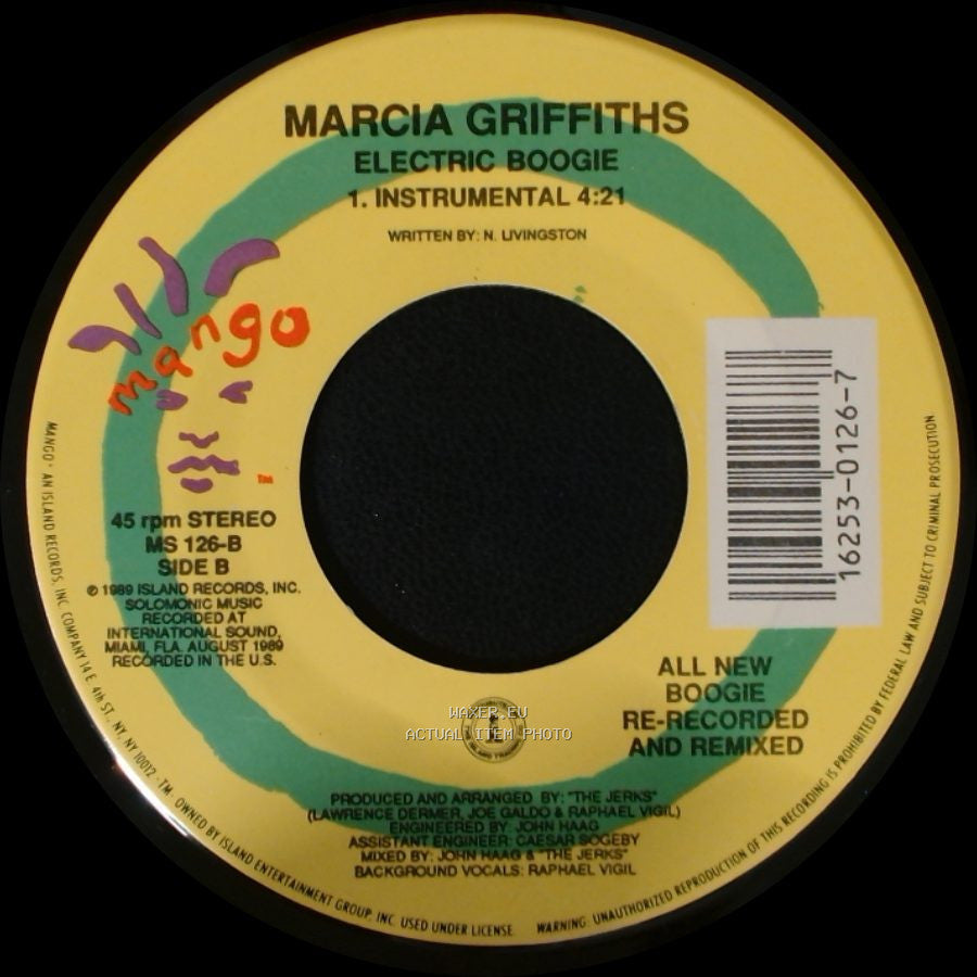 Marcia Griffiths - Electric Boogie / Electric Boogie 1. Instrumental 4:21 side B