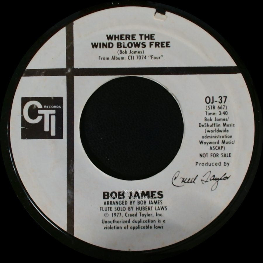 Bob James - Where The Wind Blows Free / El Verano side A