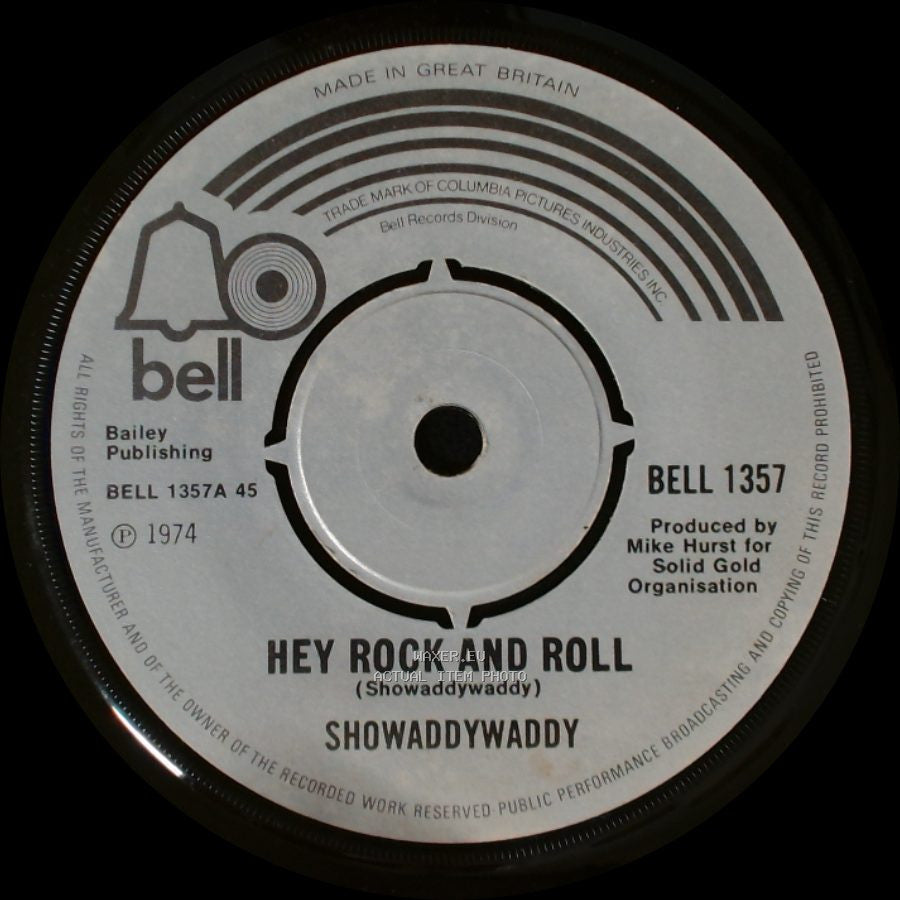 Showaddywaddy - You Will Lose Your Love Tomorrow / Hey Rock And Roll side B