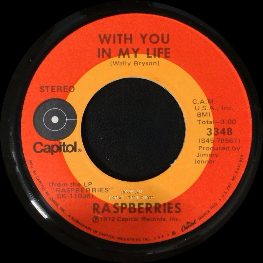 Raspberries - With You In My Life / Go All The Way side A