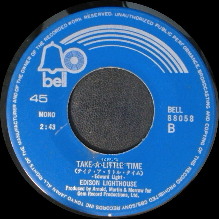Edison Lighthouse - What's Happening / Take A Little Time side B