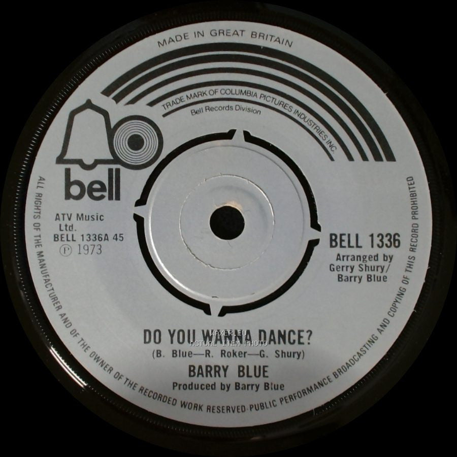 Barry Blue - Do You Wanna Dance? / Don't Put Your Money On My Horse side A