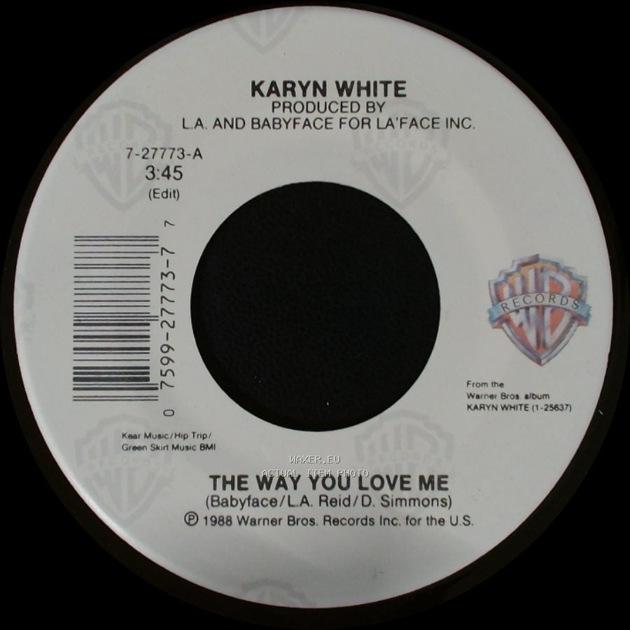 Karyn White - The Way You Love Me / Love On The Line side A