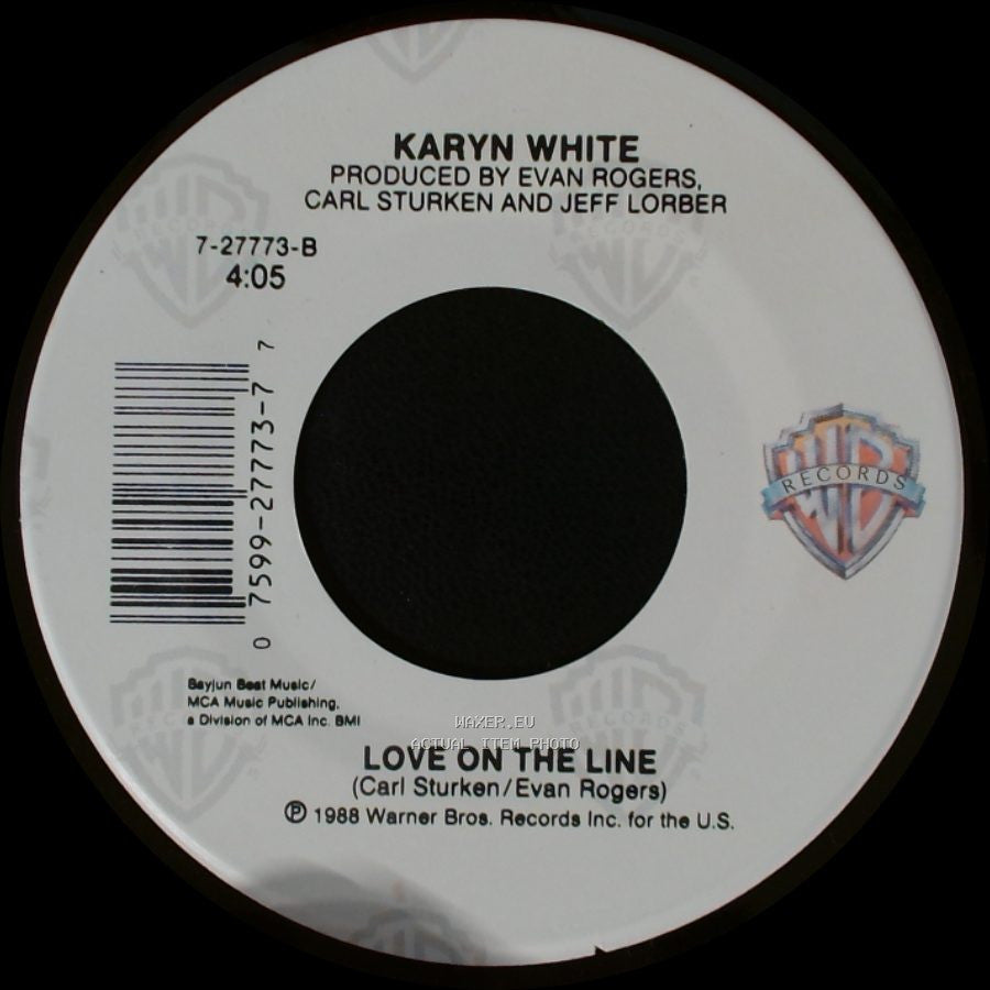 Karyn White - The Way You Love Me / Love On The Line side B