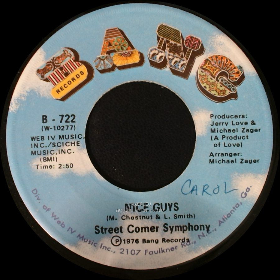 Street Corner Symphony - Wish That Love Was Magic / Nice Guys side B
