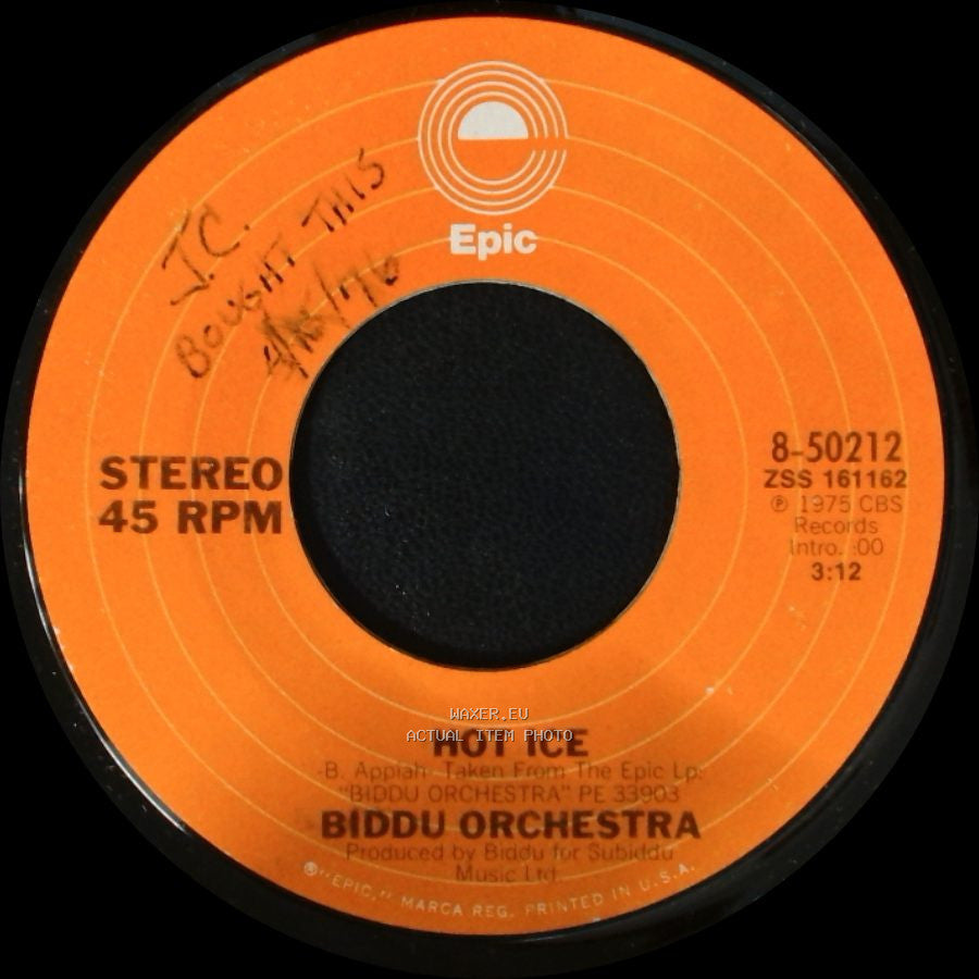 Biddu Orchestra - Hot Ice / Rainforest side A