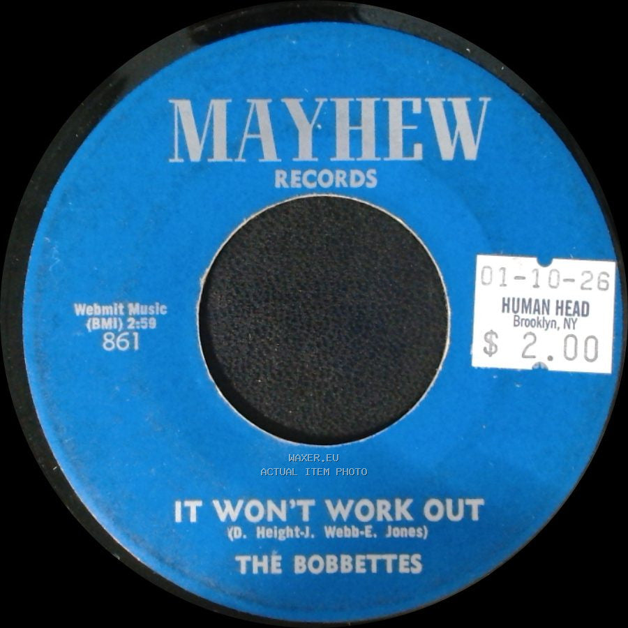 The Bobbettes - Good Man / It Won't Work Out side B
