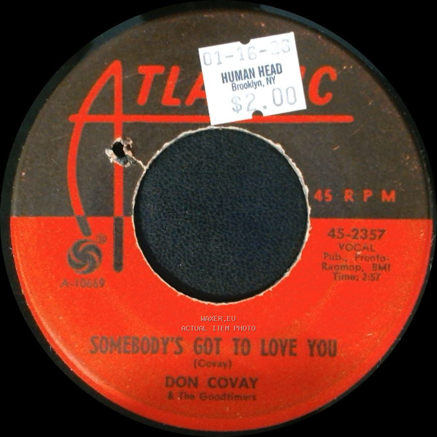 Don Covay & The Goodtimers - Temptation Was Too Strong / Somebody's Got To Love You side B