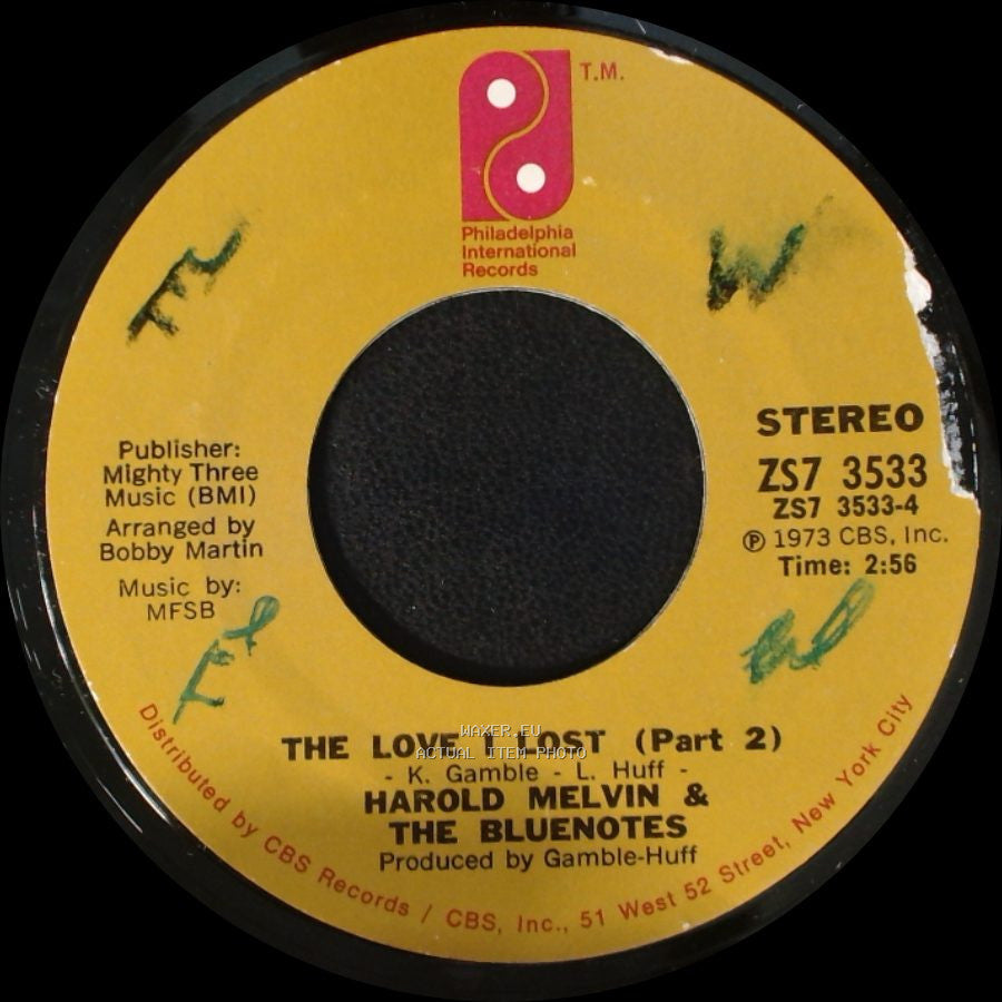 Harold Melvin & The Bluenotes - The Love I Lost (Part 2) / The Love I Lost (Part 1) side A