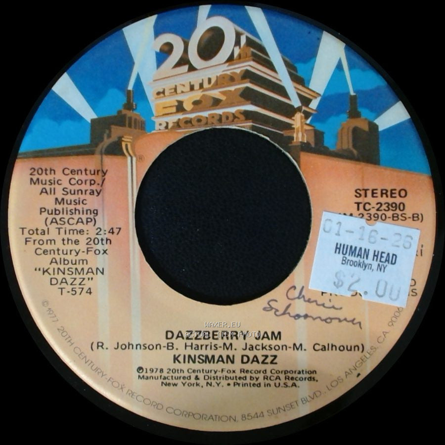Kinsman Dazz - Dazzberry Jam / I Might As Well Forget About Loving You side A