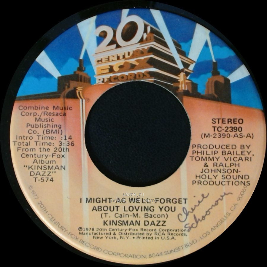 Kinsman Dazz - Dazzberry Jam / I Might As Well Forget About Loving You side B