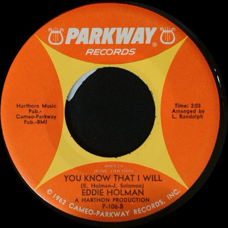 Eddie Holman - I'm A Loser (From The Start) / You Know That I Will side B