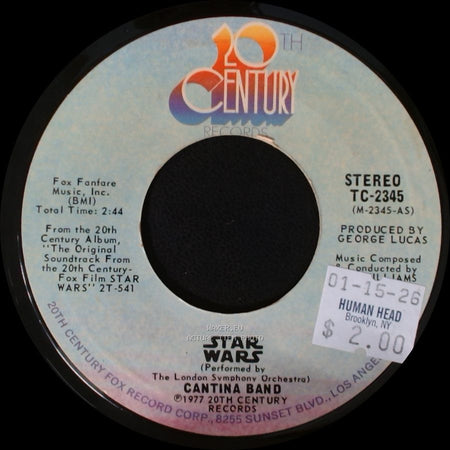 The London Symphony Orchestra Cantina Band / The London Symphony Orchestra - Star Wars / Star Wars Main Title side A