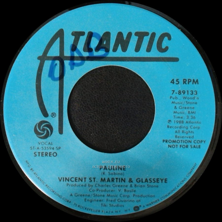Vincent St. Martin & Glasseye - Pauline / Pauline side B