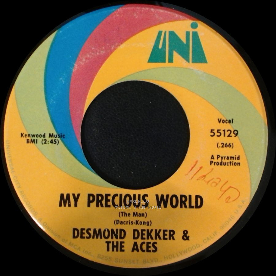 Desmond Dekker & The Aces - My Precious World / Israelites side A