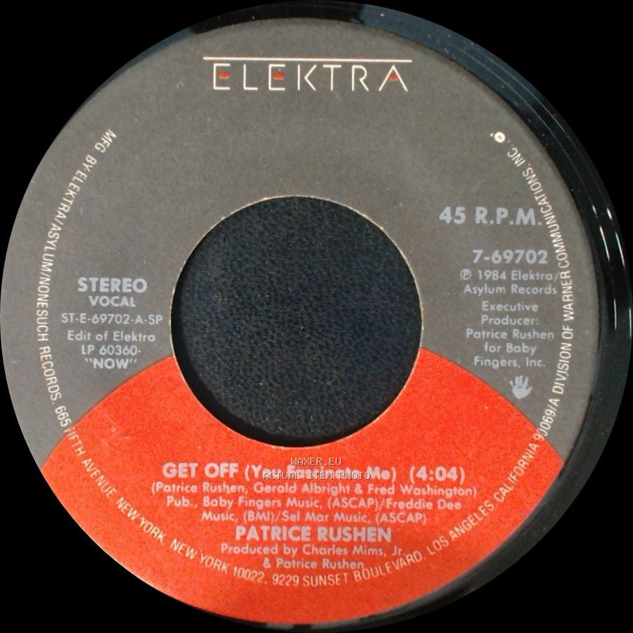 Patrice Rushen - Get Off (You Fascinate Me) / Get Off (You Fascinate Me) side B