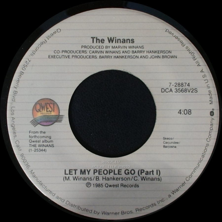 The Winans - Let My People Go (Part Ii) / Let My People Go (Part I) side B