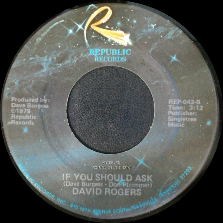 David Rogers - If You Should Ask / You Are My Rainbow side A