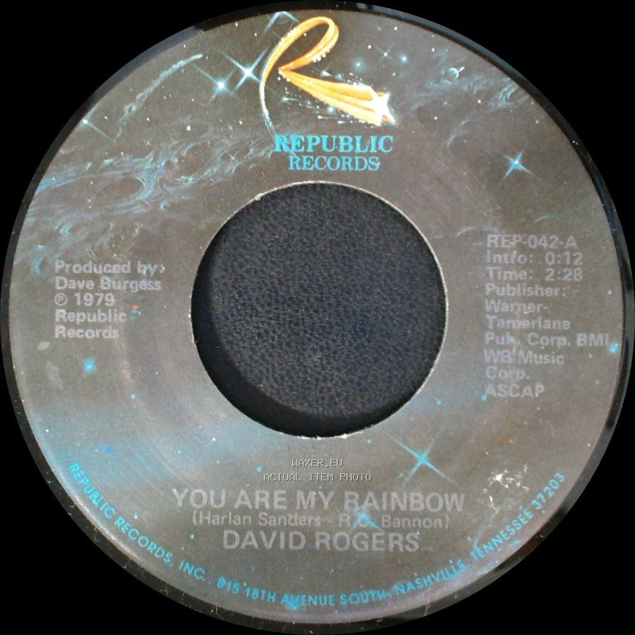 David Rogers - If You Should Ask / You Are My Rainbow side B