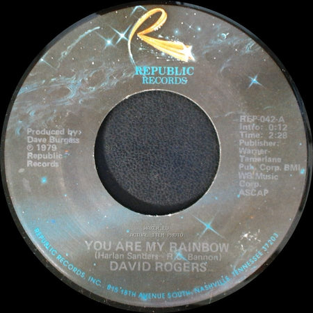 David Rogers - If You Should Ask / You Are My Rainbow side B