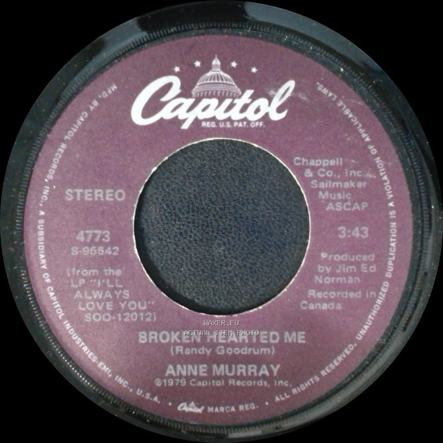 Anne Murray - Broken Hearted Me / Why Don't You Stick Around side A