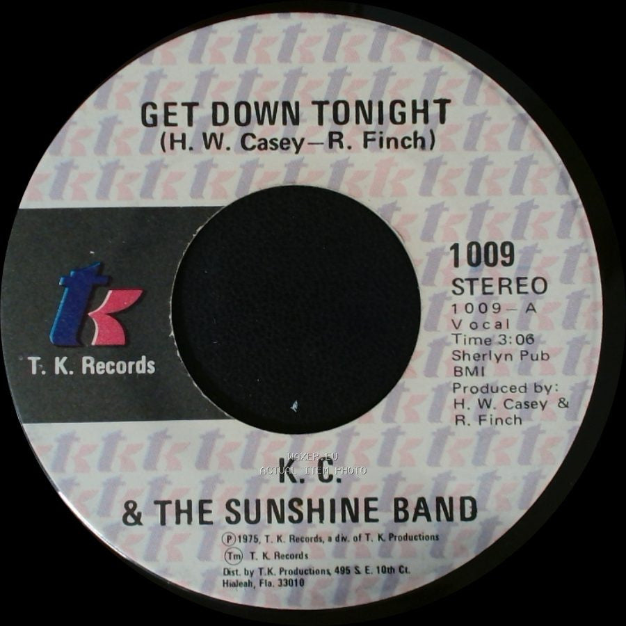 K. C. & The Sunshine Band - You Don't Know / Get Down Tonight side B