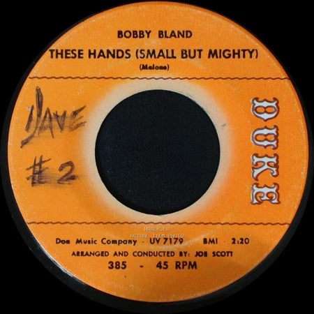 Bobby Bland - Today / These Hands (Small But Mighty) side B