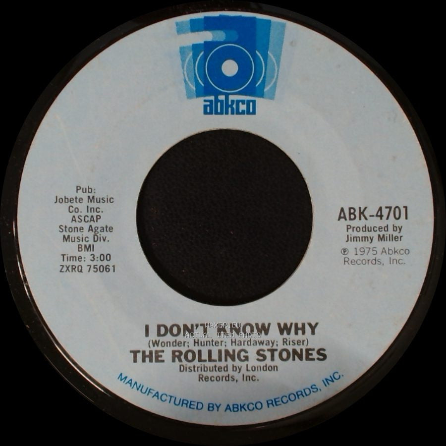 The Rolling Stones - I Don't Know Why / Try A Little Harder side A