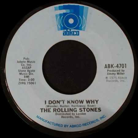 The Rolling Stones - I Don't Know Why / Try A Little Harder side A