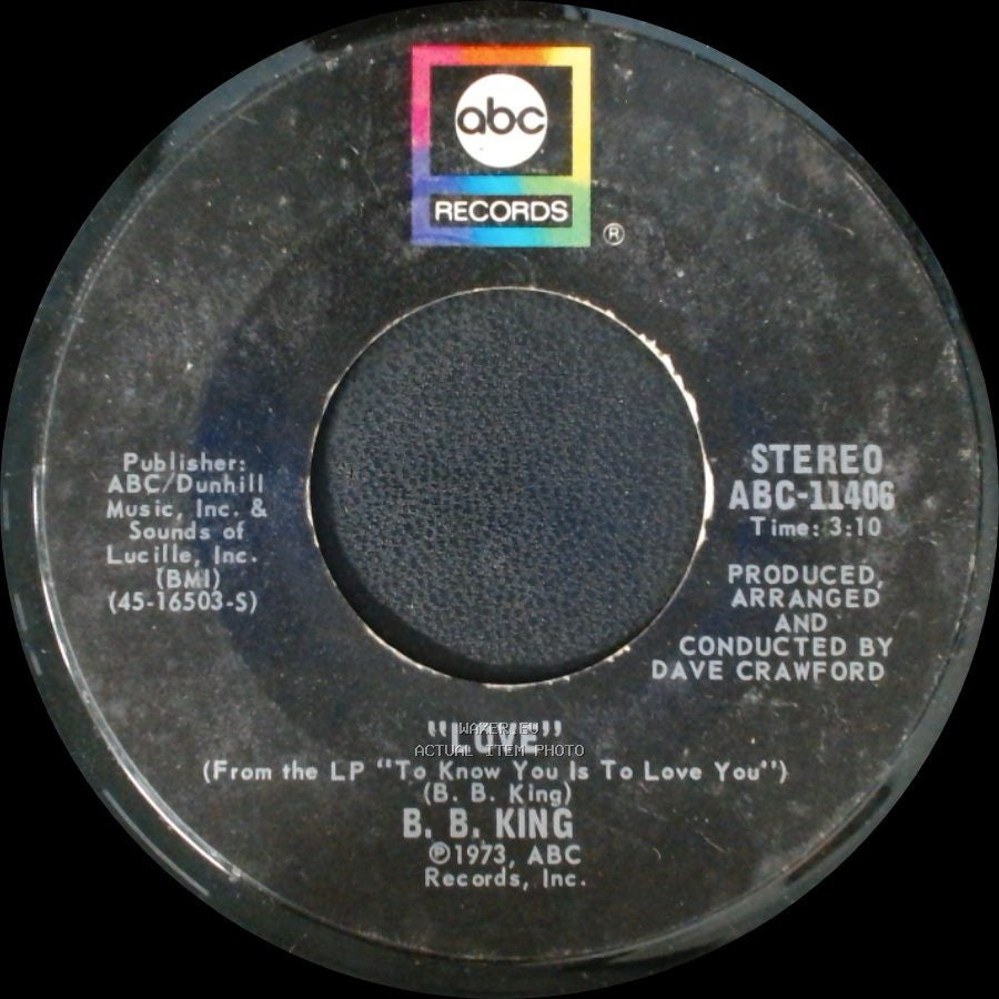 B. B. King - Love / I Like To Live The Love side A