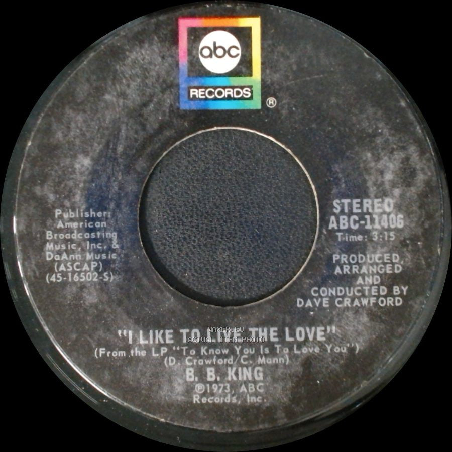 B. B. King - Love / I Like To Live The Love side B