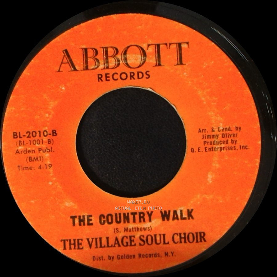 The Village Soul Choir - The Cat Walk / The Country Walk side B