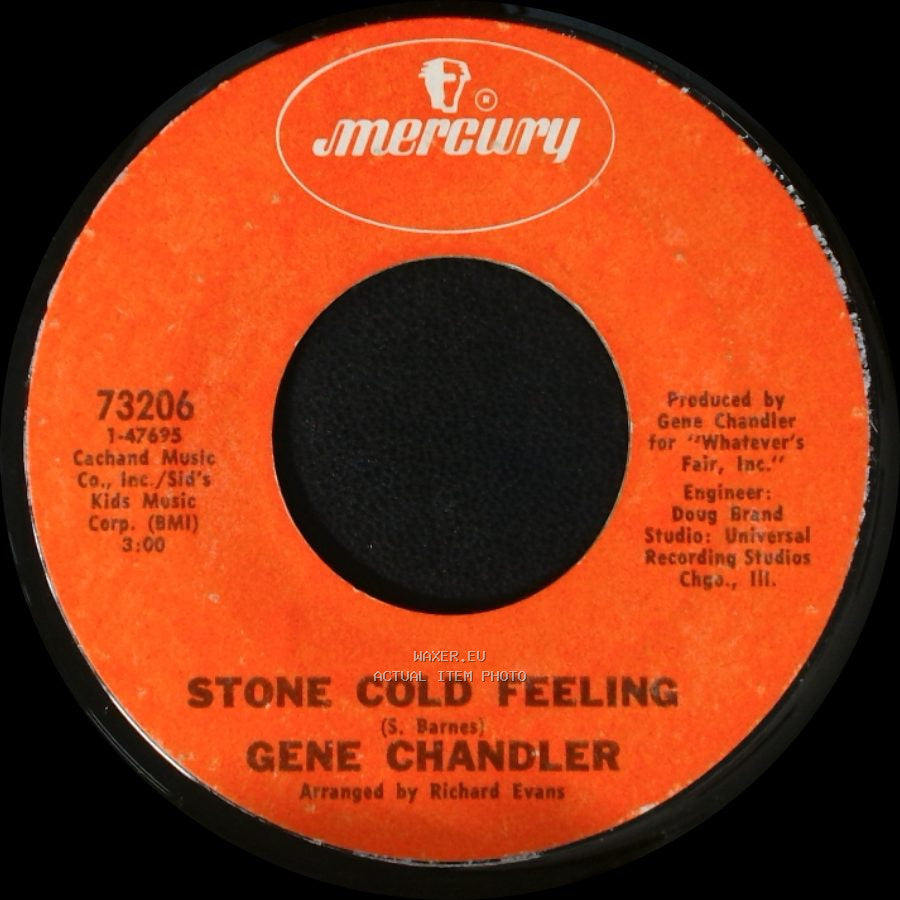 Gene Chandler - You're A Lady / Stone Cold Feeling side B