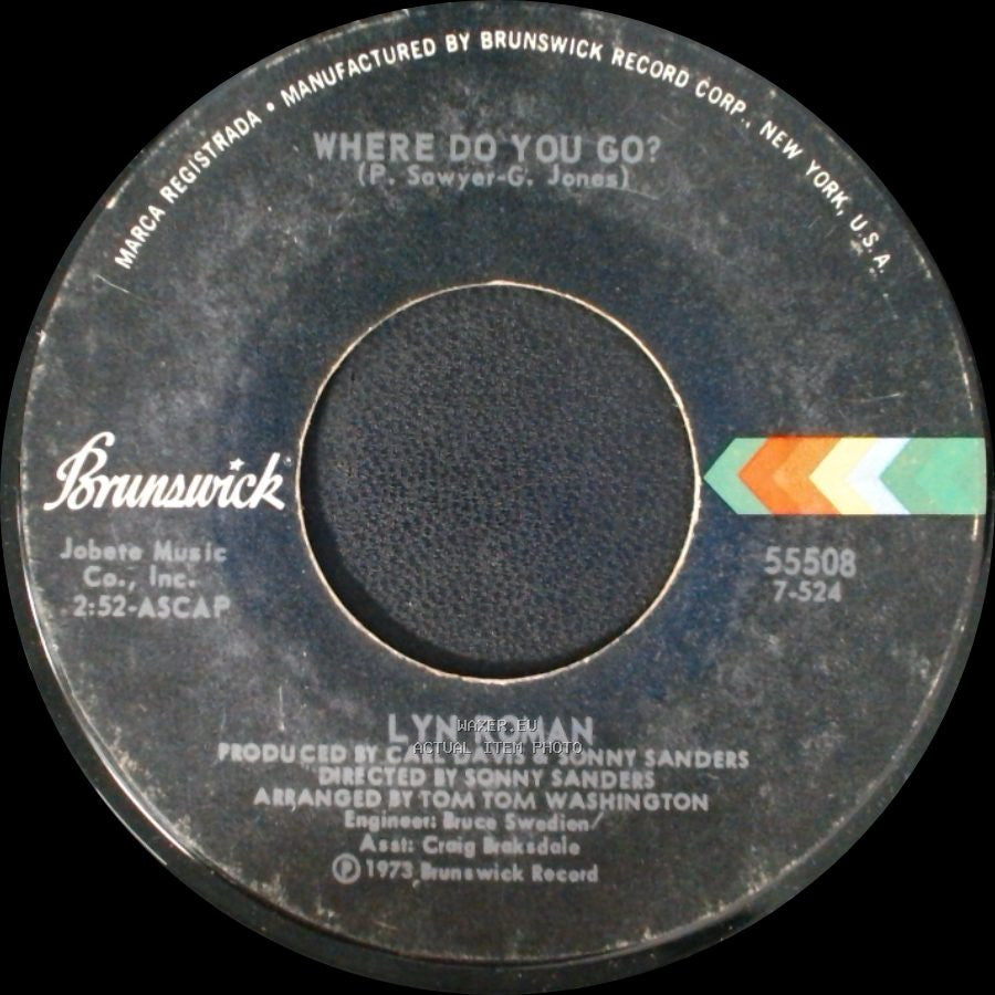 Lyn Roman - Where Do You Go? / Stop. I Don't Need No Sympathy side A