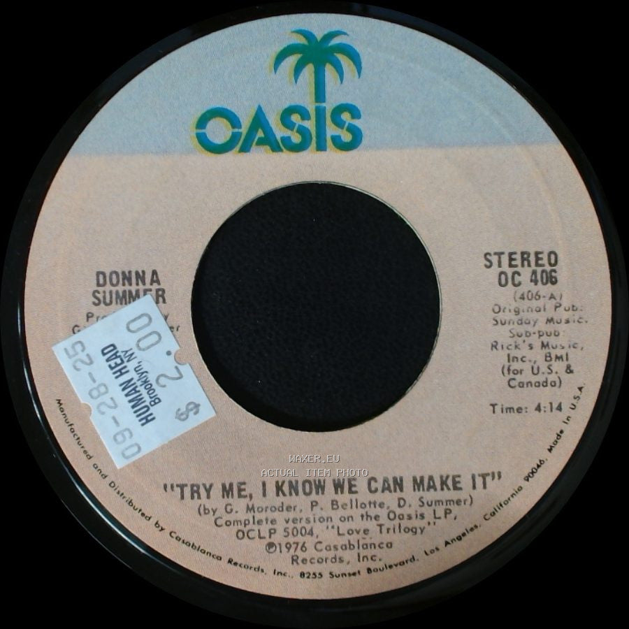 Donna Summer - Try Me, I Know We Can Make It / Wasted side A
