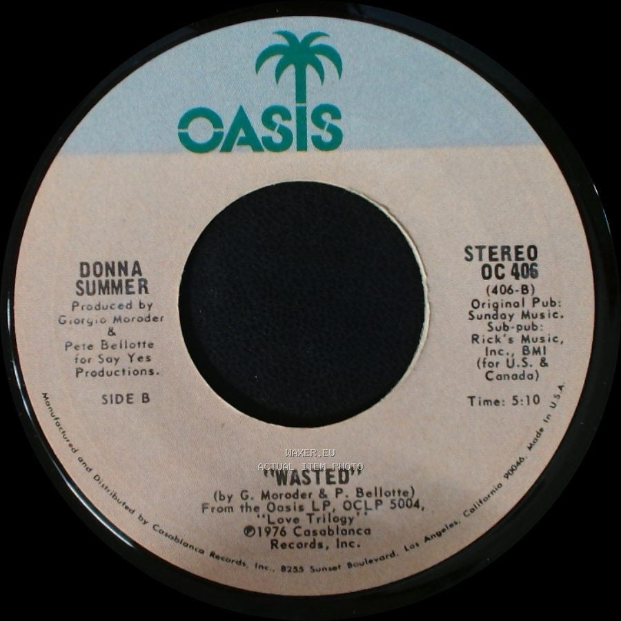 Donna Summer - Try Me, I Know We Can Make It / Wasted side B