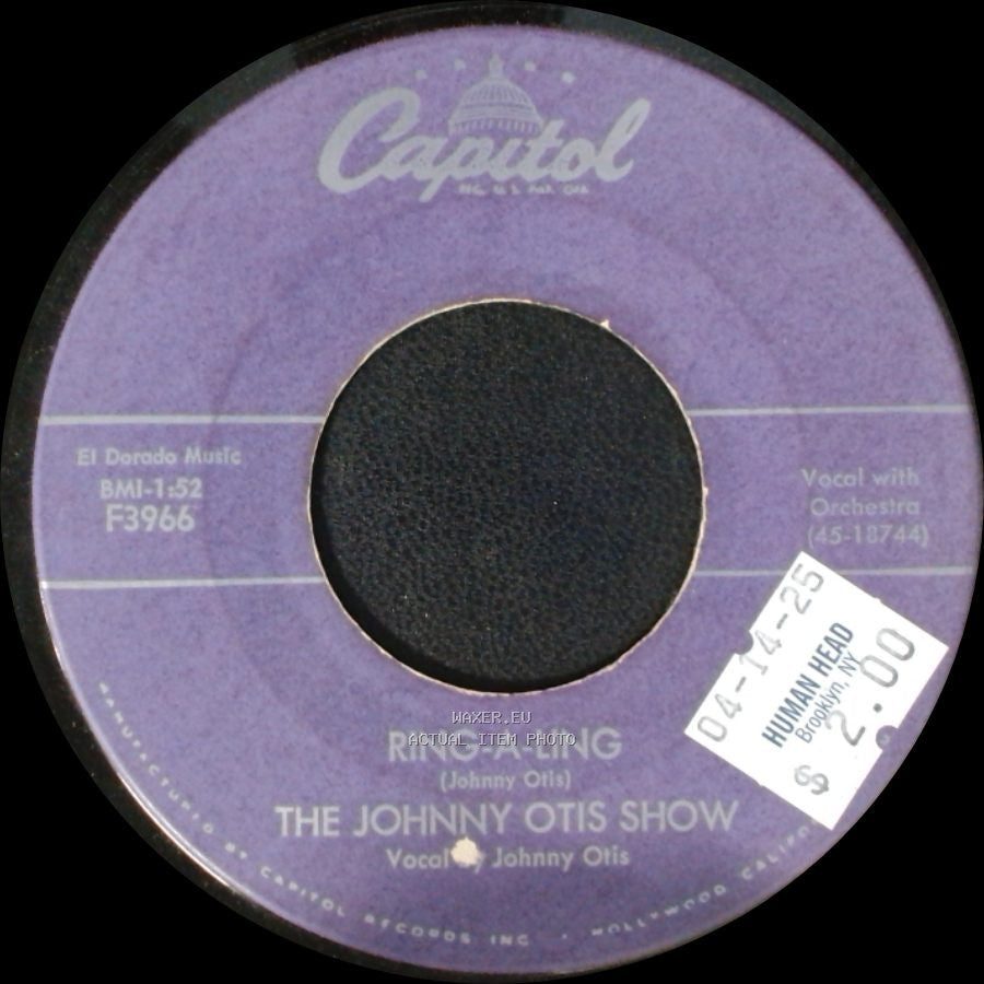 The Johnny Otis Show - Willie And The Hand Jive / Ring-A-Ling side B