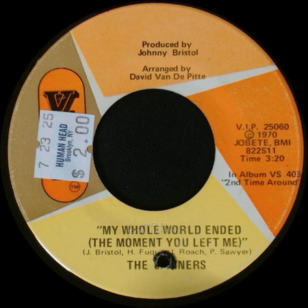 The Spinners / The O'jays - We'll Have It Made / My Whole World Ended (The Moment You Left Me) side B