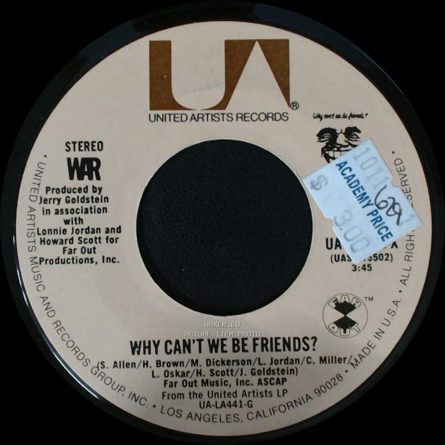War - Why Can't We Be Friends? / In Mazatlan side A