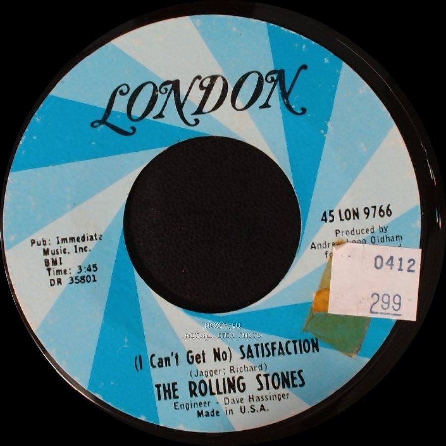 The Rolling Stones - The Under Assistant West Coast Promotion Man / (I Can't Get No) Satisfaction side B