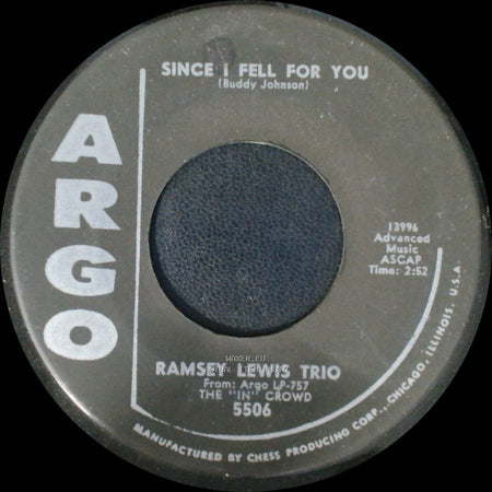Ramsey Lewis Trio - Since I Fell For You / The "In" Crowd side A