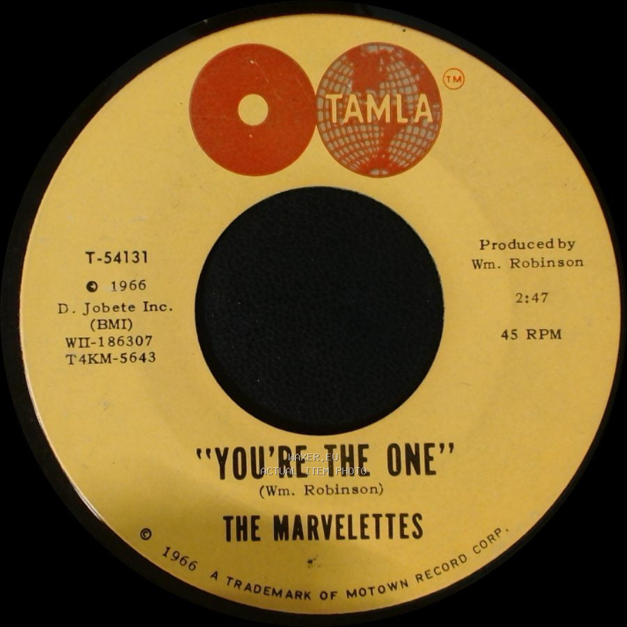 The Marvelettes - Paper Boy / You're The One side B