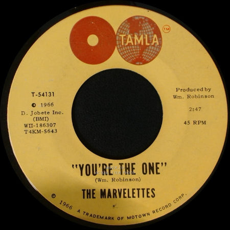 The Marvelettes - Paper Boy / You're The One side B