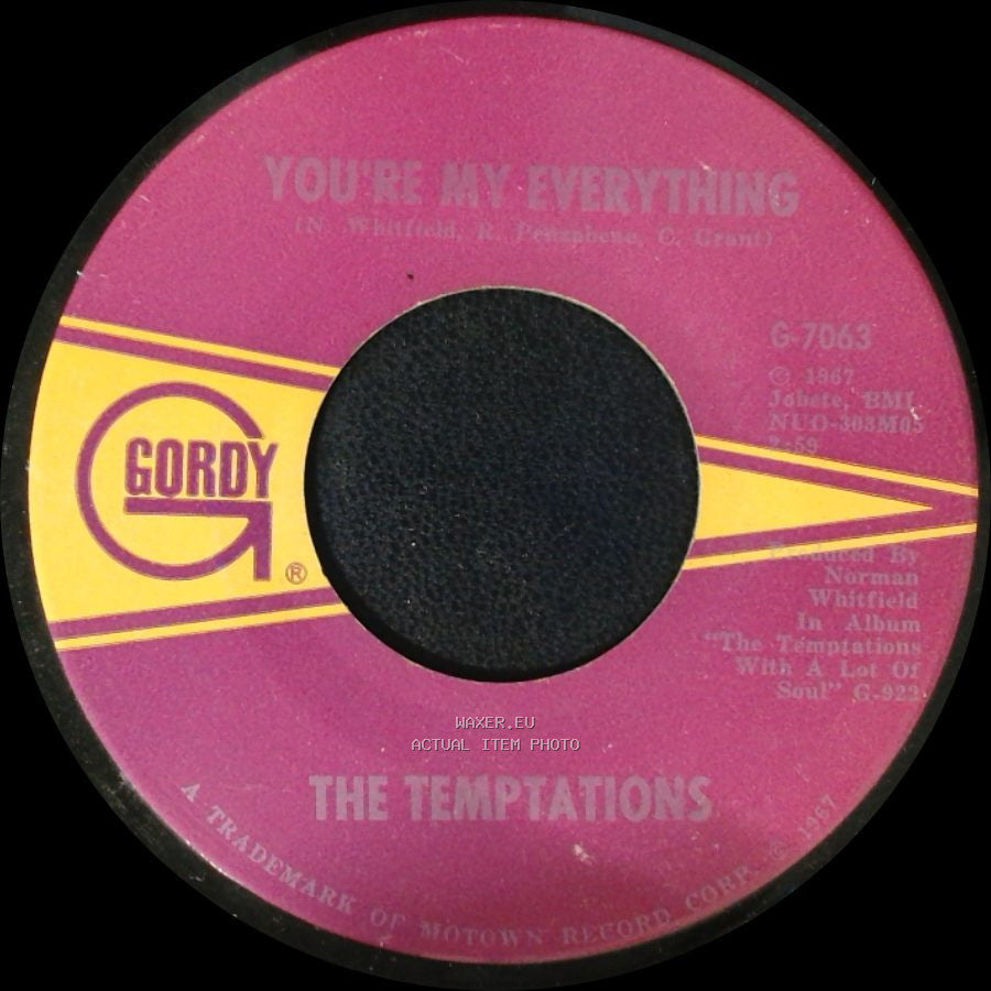 The Temptations - You're My Everything / I've Been Good To You side A