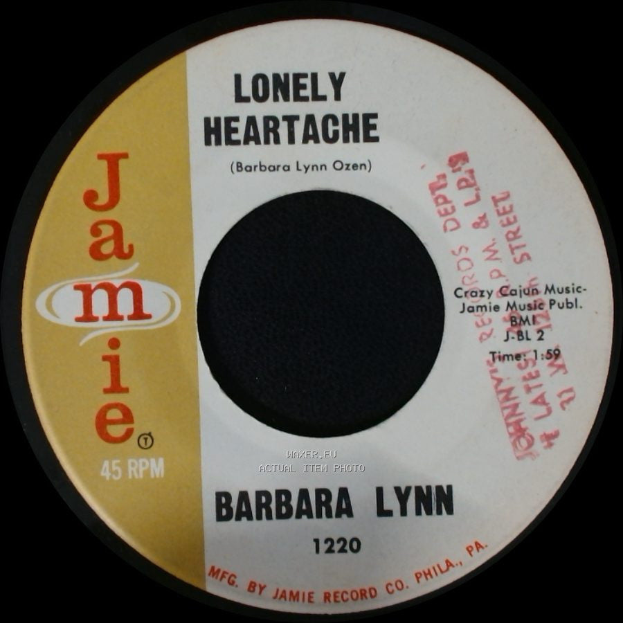 Barbara Lynn - You'll Lose A Good Thing / Lonely Heartache side B