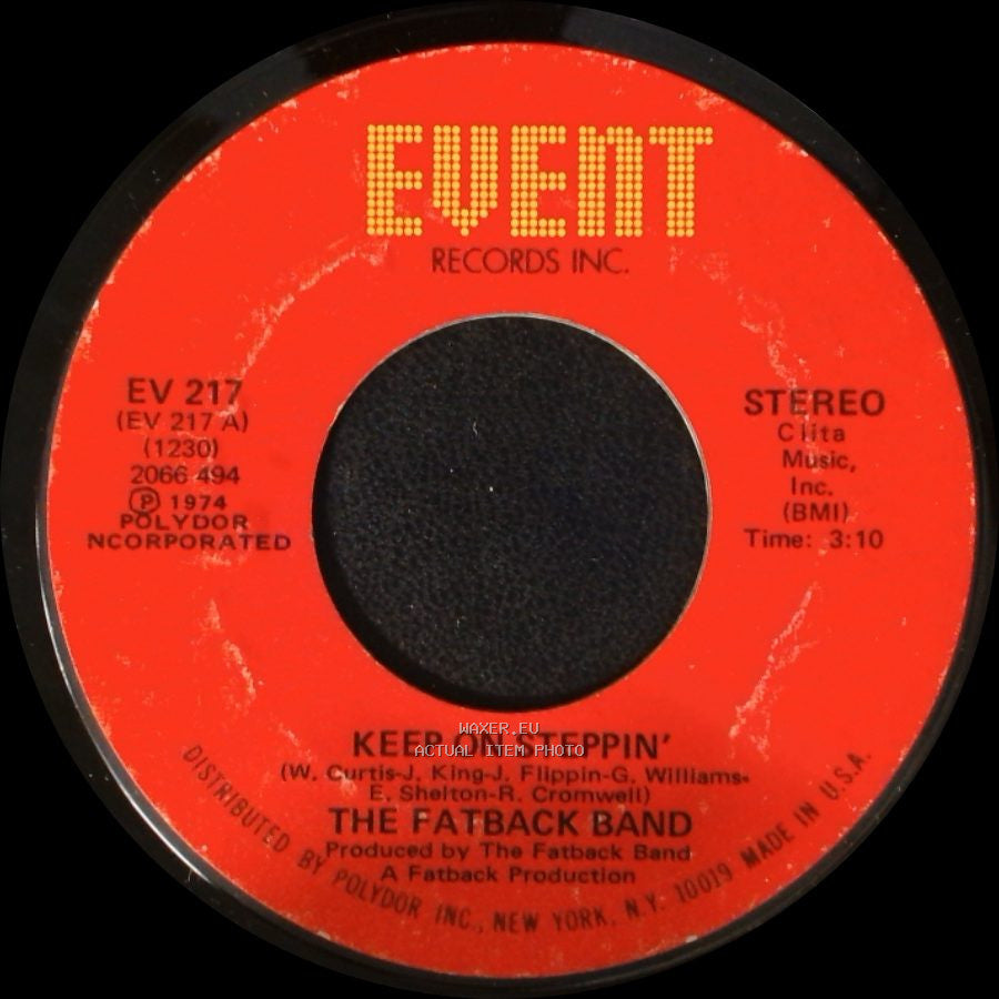 The Fatback Band - Breaking Up Is Hard To Do / Keep On Steppin' side B